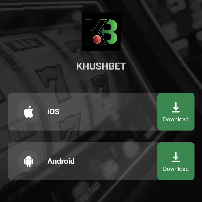 A tutorial image showing the process of downloading the Khushbet login app, featuring step-by-step guidance and icons for user-friendly installation on mobile devices.